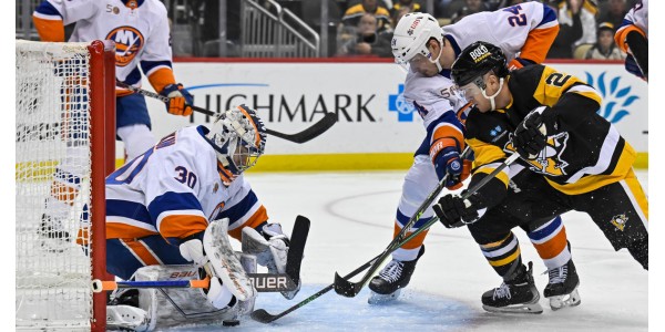 Skvělý výkon brankáře New York Islanders Ilji Sorokina